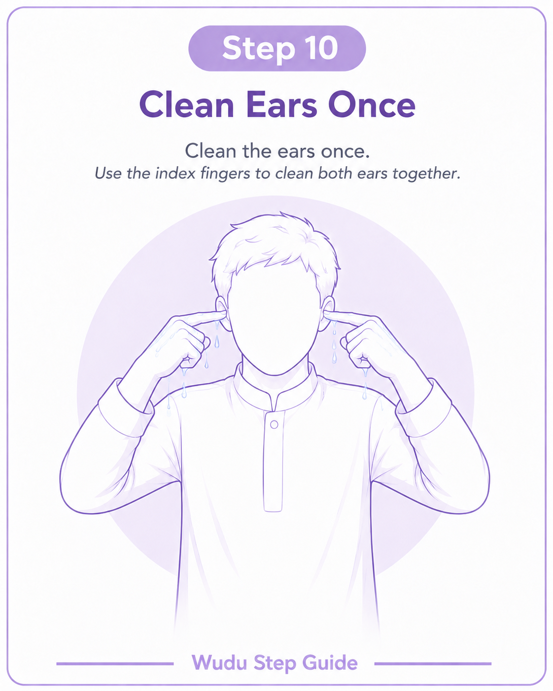 Step 10 - Clean Ears Once