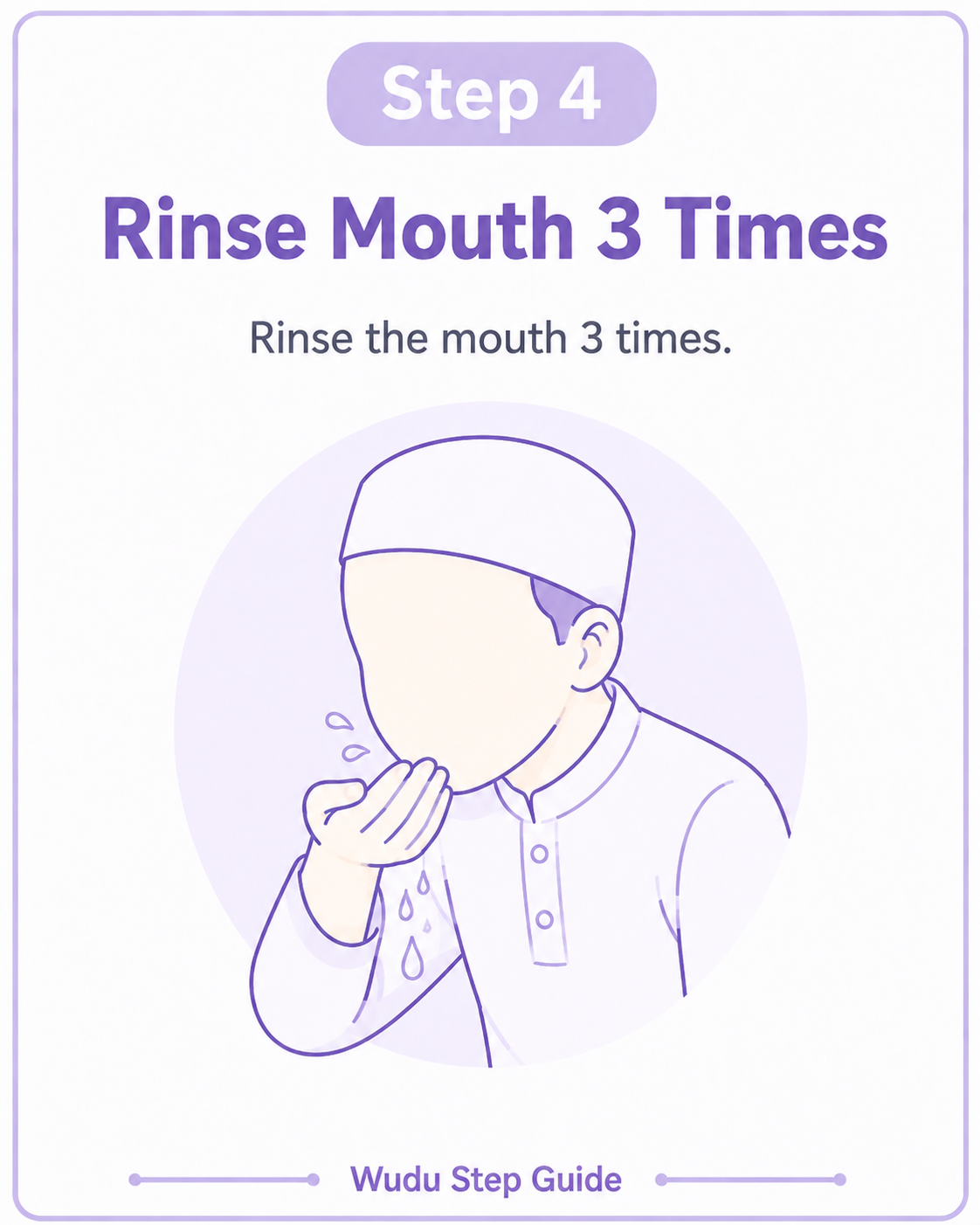 Step 4 - Rinse Mouth 3 Times