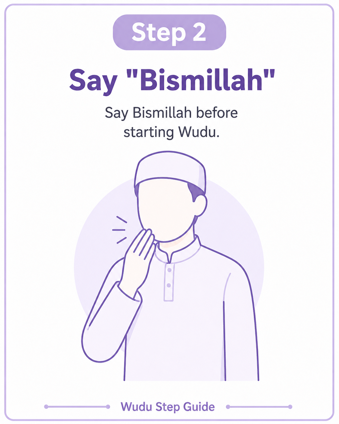 Step 2 - Say Bismillah